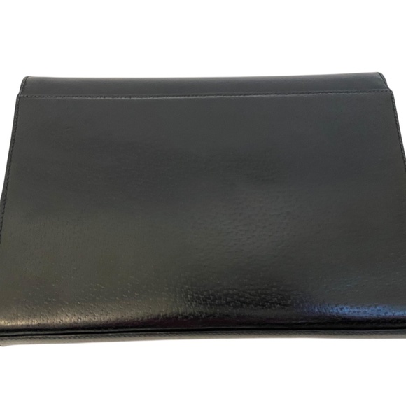 Gucci Black Leather Convertible Crossbody Bag w/ COA - Gold Hardware - Vintage - Picture 6 of 15